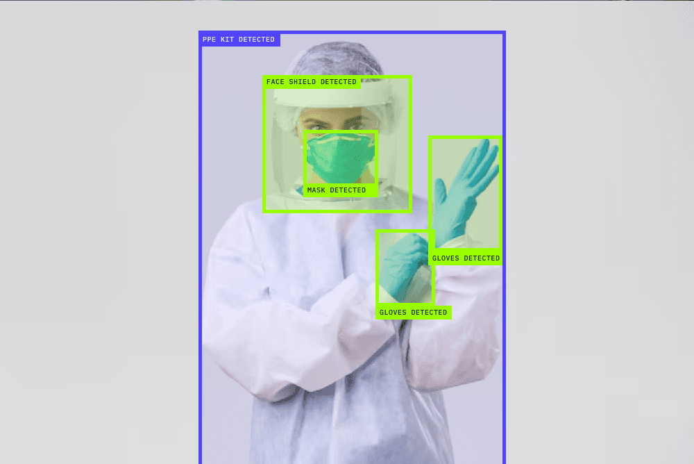 PPE Detection Image - Neuronetic Vision AI Surveillance Platform